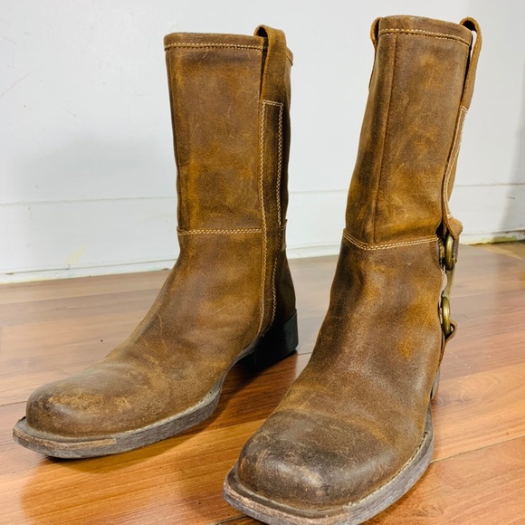 Cafenoir men’s leather motorcycle style boots